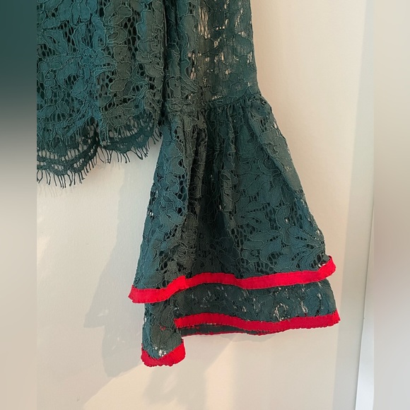 Shein Lace Top - Emerald Green - Picture 3 of 3